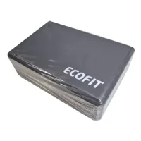 Блок для йоги Ecofit MD1219 8 х 15 х 23 см чорний (К00026945)