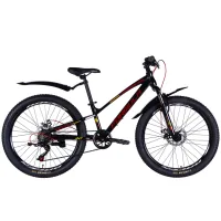 Bicycle Formula 24" ACID DD FR frame-11" AL 2026 black with red (OPS-FR-24-439)