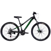 Bicycle Formula 26" BLACKWOOD DD FR frame-13" AL 2026 black with green (OPS-FR-26-801)