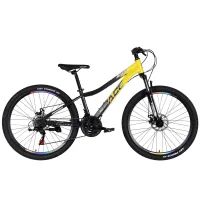Велосипед Space 26" AURORA DD FR рама-13" ST 2026 жовто-чорний (OPS-SP-26-096)