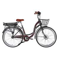 Електровелосипед Dorozhnik 26" eAQUAMARINE BH рама-17" 36B 13А*г 500Вт 2026 сірий (ELB-D-26-316)