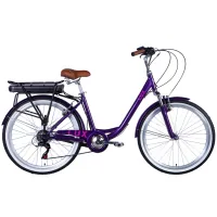 Електровелосипед Dorozhnik 26" eLUX Vbr FR рама-17" 36B 13А*г 500Вт 2026 сливовий (ELB-D-26-298)