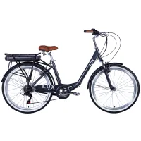Електровелосипед Dorozhnik 26" eLUX Vbr FR рама-17" 36B 13А*г 500Вт 2026 темно-сірий (ELB-D-26-292)
