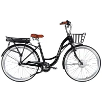 Електровелосипед Dorozhnik 28" eAQUAMARINE BH рама-19" 36B 13А*г 500Вт 2026 чорний (ELB-D-28-109)