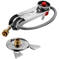 Adapter for the Terra Incognita burner Adapter Tube from a collet cylinder to a thread, with a hose (4823081506577)