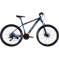 Велосипед Space 27.5" MERCURY DD FR рама-17" AL 2026 синьо-помаранчевий (OPS-SP-27.5-073)