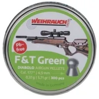 Пульки Weihrauch H&N F&T Green 4,5 мм 0,37 г 300 шт (AM20003)