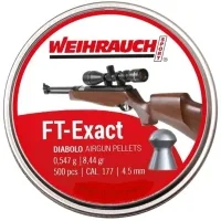 Пульки Weihrauch F&T Exact 4,5 мм 0,547 г 500 шт (AM20006)