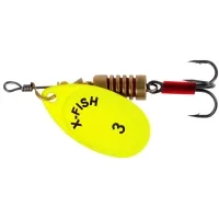 Spinner X-Fish Stark 6.5g 3 Nikel UV lime (1917.07.39)
