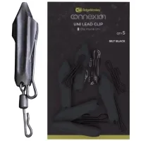 Безпечна кліпса RidgeMonkey Connexion Uni Lead Clip (5 шт/уп) silt black (9168.05.05)