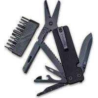 Multitool Roxon KS2E Noir, black blade, black (KS2ENoir)