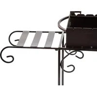 Grill shelf Metalzavod Hephaestus 9-12 skewers, side (PLK-MD12)
