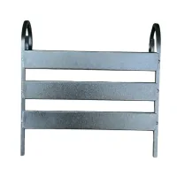Grill shelf Metalzavod Zeus for 12 skewers, side, dark wood (PLK-MDD12-DK)