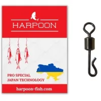 Вертлюг Harpoon швидкознімний No.4 7шт Срібний (2700000024874)