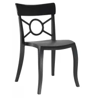 Kitchen chair PAPATYA o-pera-s seat black, top solid black (2234)