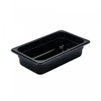 Food container FoREST Bestkeep made of polycarbonate GN 1/4 h 65 mm 1.7 l Black (261465)