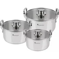 MasterPro Smart cookware set 3.14/6.5/11.6 l 6 items (BGMP-2145)