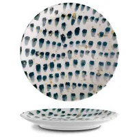 Тарілка G.Benedikt Isabelle кругла 24 см Blue Brush (ISC2124-K0013)