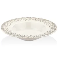 By Bone Tinta Tessera pasta plate with a straight edge 25 cm (TN-TS-GT-25-CK)