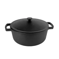 Brizoll cast iron pan with a lid 6 l (P-6L-1)
