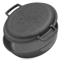 Brizoll Monolith cast-iron frying pan with cast-iron lid-pan 240x60 mm (M2460U-2)