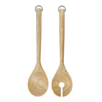 Ложка кухарська KitchenAid Coreline Набір для салату, 2 шт, 30 см, береза (KQR713OHE)