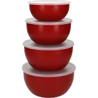 Миска KitchenAid Universal, з кришками, набір 4 шт, червоний (KQG176OSERE)
