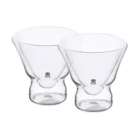 MasterPro Mixology Double Wall Cocktail Glass Set, 230 ml, 2 pcs (BGMP-20202)