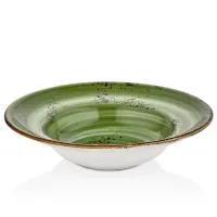 By Bone Harmony Breeze pasta plate with raised side 25 cm (HA-BR-ZT-25-CK)