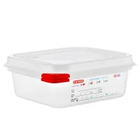 Araven food container with lid GN 1/6 h-6.5 cm 1.1 l (03023)