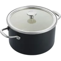 Каструля KitchenAid Steel Core 24 см 6 л матовий чорний (CC006001-001)