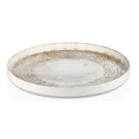 Plate By Bone "Antico" series with 90° edge 27 cm (AN-HL-27-RD)
