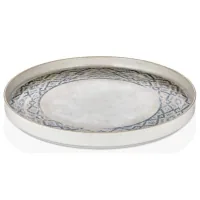 Plate By Bone series "Rug" with a 90° edge 23 cm (RUG-HL-23-RD)