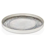Plate By Bone series "Rug" with a 90° edge 25 cm (RUG-HL-25-RD)