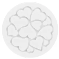 Кондитерський килимок Silikomart для декорування Міні Серце 6 шт х 2 мл (MINI LOVE DECOR)