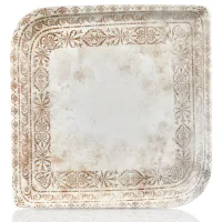 Dish By Bone series "Antico" square 27.5x27.5 cm (AN-AR-38-KR)