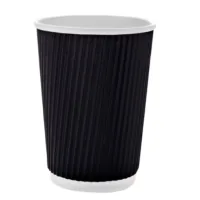 Disposable cups Buroclean paper corrugated 250 ml 20 pcs (1080024)