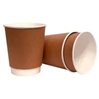 Buroclean disposable paper two-layer kraft cups 185 ml 25 pcs (1080038)
