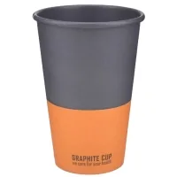 Disposable cups Buroclean GRAPHITE CUP paper 340 ml 50 pcs (1080045)