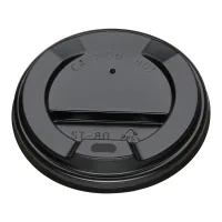 Lids for disposable cups Buroclean D-80 mm 50 pcs black (10800602)