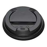Covers for disposable cups Buroclean D-90 mm 50 pcs black (10800603)