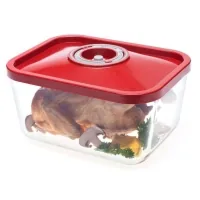 Food container Status vacuum glass 3 l, red (181052)