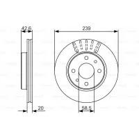 Гальмівний диск Bosch 0 986 479 082