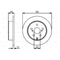 Brake disc Bosch 0 986 479 419
