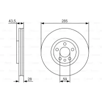 Гальмівний диск Bosch 0 986 479 S62