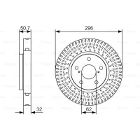 Гальмівний диск Bosch 0 986 479 T37