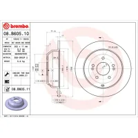 Гальмівний диск Brembo 08.B605.10