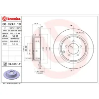 Brake disc Brembo 08.C247.11