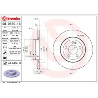 Brake disc Brembo 08.D530.13