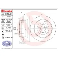 Brake disc Brembo 08.R101.11